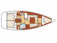 Oceanis 37 - Layout image