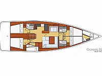 Oceanis 55 - Layout image