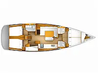 Sun Odyssey 509 - Layout image