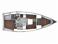 Bavaria Cruiser 37 - Layout image