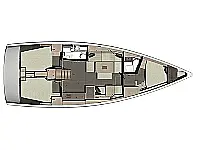 Dufour 412 Grand Large - Layout image