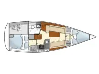 Hanse 325 - Layout image