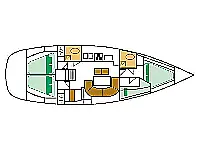 Oceanis 411 - Layout image