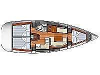 Sun Odyssey 36i - Layout image