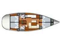 Sun Odyssey 44 i - Layout image