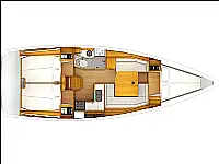 Sun Odyssey 389 - Layout image