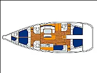 Cyclades 50.5 - Layout image