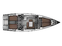 Bavaria Cruiser 45 - Layout image