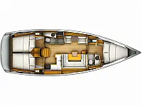 Sun Odyssey 419 - Layout image