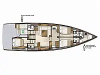 Jeanneau 60 (Skipper obligatory) - Layout image