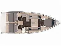 Dufour 37 Performance - Layout image