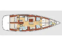 Oceanis 54 - Layout image