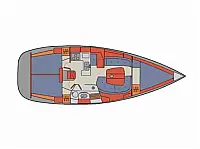 Oceanis 361 - Layout image