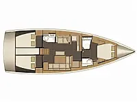 Dufour 460 Grand Large2 - Layout image