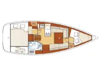 Sunsail 31 - Layout image