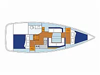 Sunsail 34- 2/1 - Layout image