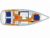 Sunsail 47/3 - Layout image