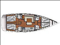 Sunsail 47 - Layout image