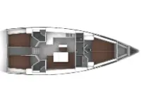 Bavaria Cruiser 46 - Layout image