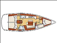 Oceanis 43 BS - Layout image