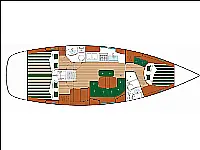 Oceanis 423 M - Layout image