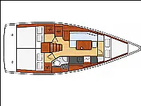 Oceanis 35 - Layout image