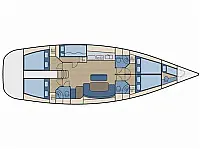 Cyclades 50.5 - Layout image