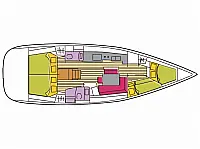 Oceanis 46 - Layout image