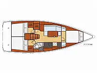 Oceanis 38 - Layout image