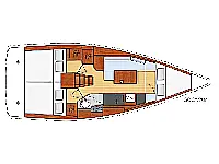 Oceanis 35 - Layout image