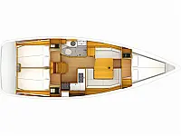 Sun Odyssey 389 - Layout image