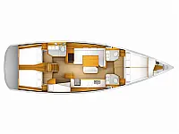 Sun Odyssey 519 A/C & GEN - Layout image