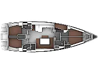 Bavaria Cruiser 51 - Layout image