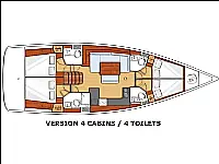 Oceanis 48  - Layout image