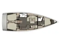 Dufour 412 Grand large - Layout image