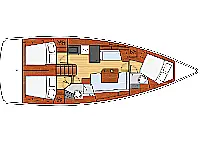 Oceanis 41.1 - Layout image