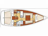 Oceanis 34 - Layout image