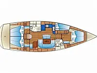 Bavaria 46 Cruiser - Layout image