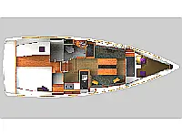 Sun Odyssey 349 - Layout image