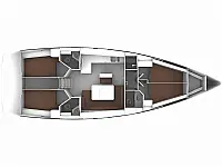 Bavaria 46 Cruiser - Layout image