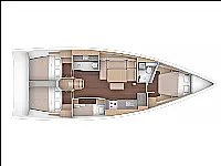 Dufour 430 GL - Layout image