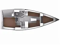 Bavaria Cruiser 34 - Layout image