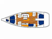 Cyclades 50.5 - Layout image