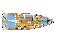 Dufour 470 - Layout image