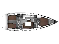 Bavaria Cruiser 46   - Layout image