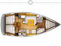 Sun Odyssey 439 - Layout image