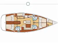 Oceanis 50 Family - Layout image