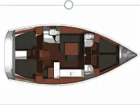 Dufour 450 GL - Layout image