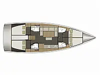 Dufour 460 Grand Large  - Layout image