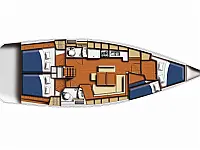 Oceanis 43 - Layout image